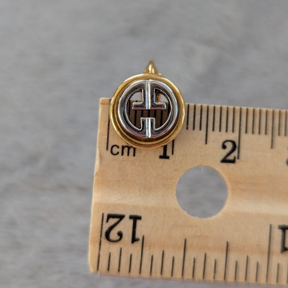 Vintage Givenchy two tone clip on earrings - Picture 11 of 12